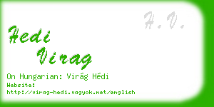 hedi virag business card